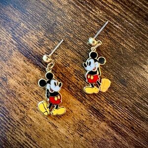 Vintage Mickey Mouse Pierced Earrings